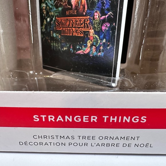 Stranger Things VHS Case Hallmark Netflix Christmas Ornament Collaboration NEW - Picture 6 of 9